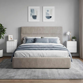 Vidaxl wandbeugel bedkast 2 st wit 33 x 34,5 x 43 cm bewerkt hout