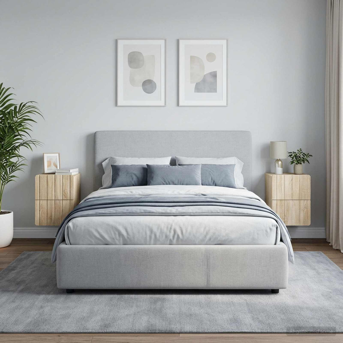Vidaxl wandbeugel bedkast 2 st sonoma eiken 33 x 34,5 x 43 cm