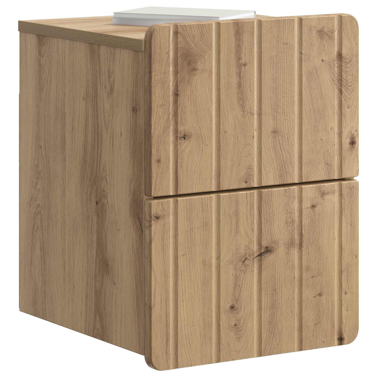 Vidaxl wandbeugel bedkast 2 st artisanaal eiken 33 x 34,5 x 43 cm