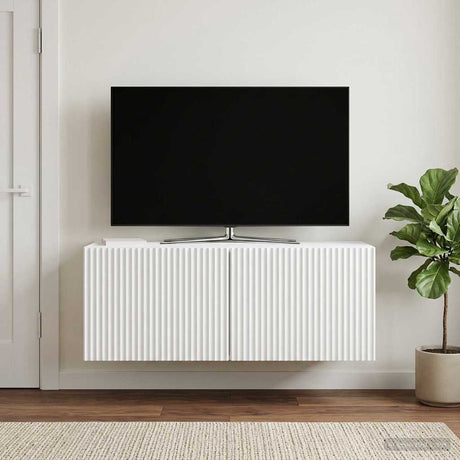 Vidaxl wandbeugel tv-kast wit 78,5 x 31 x 30 cm bewerkt hout