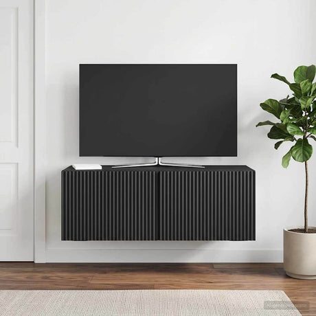 Vidaxl wandbeugel tv-kast 78,5 x 31 x 30 cm zwart bewerkt hout