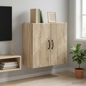 Vidaxl wandkast sonoma eiken 59 x 31 x 60 cm bewerkt hout
