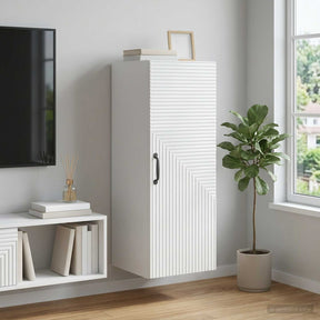 Vidaxl wandkast wit 33 x 34,5 x 90 cm bewerkt hout