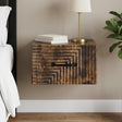 Vidaxl wandbeugel bedkast gerookt eiken 34,5 x 33 x 20 cm bewerkt hout