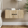 Vidaxl wandbeugel bedkast sonoma eiken 49 x 34,5 x 20 cm bewerkt hout