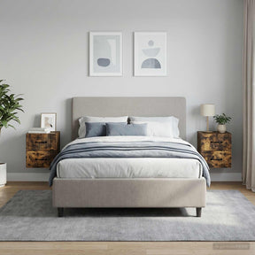 Vidaxl wandbeugel bedkast 2 st gerookt eiken 34,5 x 33 x 40 cm
