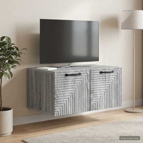 Vidaxl wandbeugel tv-kast grijs sonoma 59,5 x 41 x 30 cm bewerkt hout