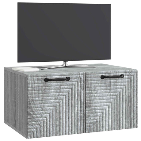 Vidaxl wandbeugel tv-kast grijs sonoma 59,5 x 41 x 30 cm bewerkt hout
