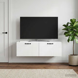 Vidaxl wandbeugel tv-kast wit 98 x 41 x 30 cm bewerkt hout