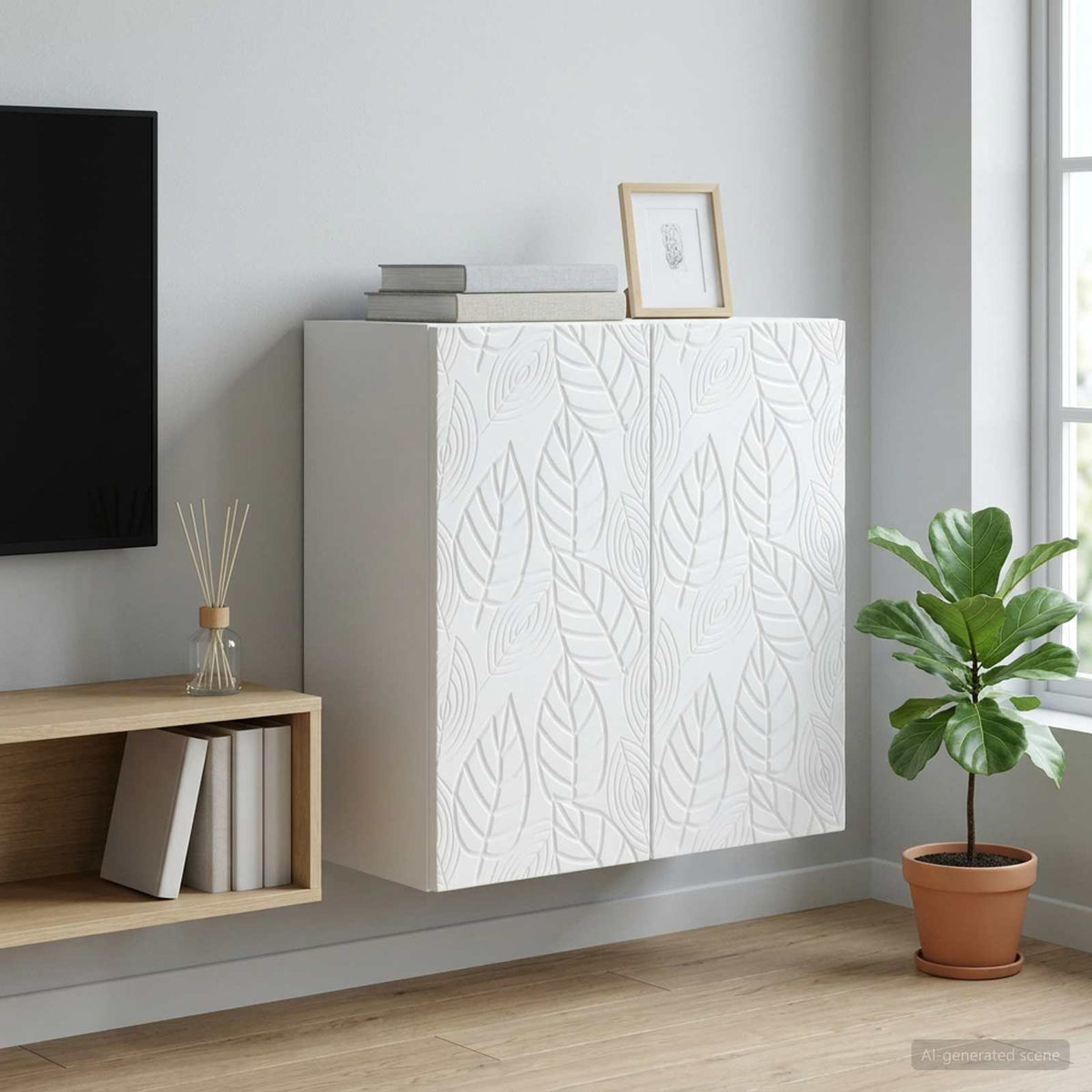 Vidaxl wandkast wit 59 x 31 x 60 cm bewerkt hout