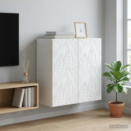 Vidaxl wandkast wit 59 x 31 x 60 cm bewerkt hout