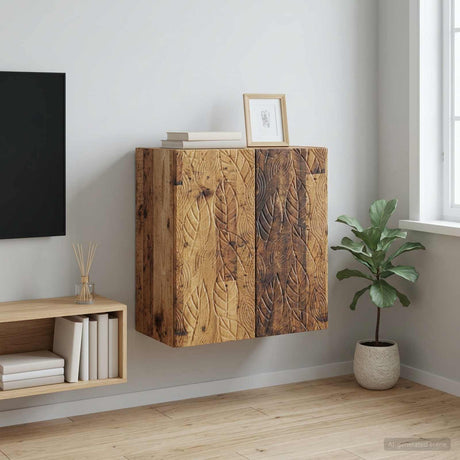 Vidaxl wandkast 59 x 31 x 60 cm bewerkt hout oud hout