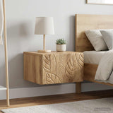 Vidaxl wandbeugel bedkast 2 st artisanaal eiken 49 x 34,5 x 20 cm