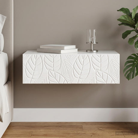 Vidaxl wandmontage zijtafel 87,5 x 34,5 x 17 cm bewerkt hout