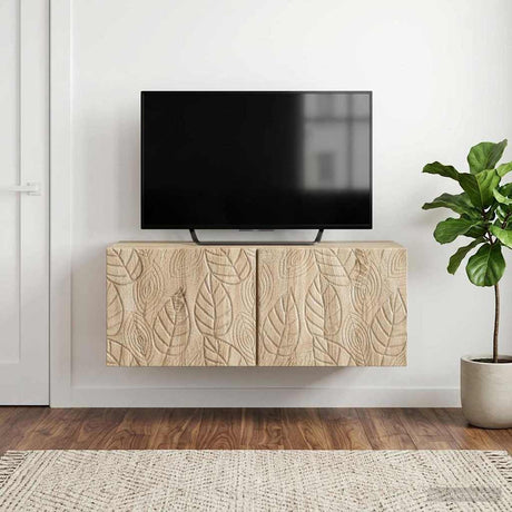 Vidaxl wandbeugel tv-kast 59,5 x 41 x 30 cm sonoma eiken bewerkt hout
