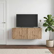 Vidaxl wandbeugel tv-kast 59,5 x 41 x 30 cm artisanaal eiken