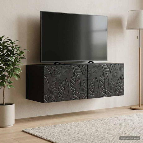 Vidaxl wandbeugel tv-kast 78,5 x 41 x 30 cm zwart bewerkt hout