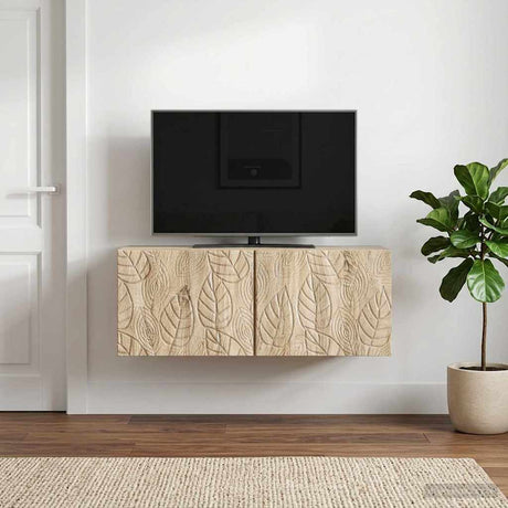 Vidaxl wandbeugel tv-kast 59,5 x 31 cm sonoma eiken bewerkt hout