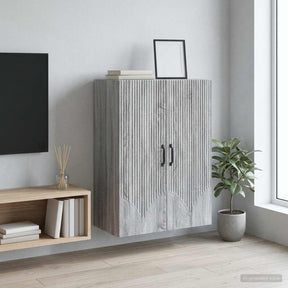 Vidaxl wandkast 66 x 34,5 x 90 cm bewerkt hout grijs sonoma