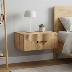 Vidaxl wandbeugel bedkast 2 st artisanaal eiken 49 x 34,5 x 20 cm