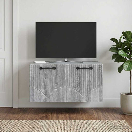 Vidaxl wandbeugel tv-kast grijs sonoma 59,5 x 41 x 30 cm bewerkt hout