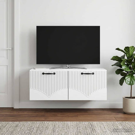 Vidaxl wandbeugel tv-kast wit 78,5 x 41 x 30 cm bewerkt hout