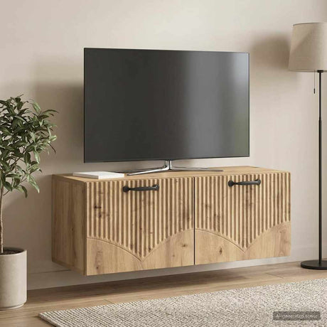 Vidaxl wandbeugel tv-kast 78,5 x 31 x 30 cm artisanaal eiken