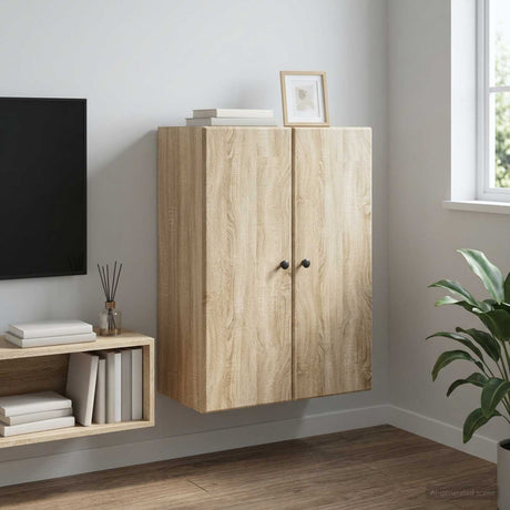 Vidaxl wandkast 66 x 34,5 x 90 cm bewerkt hout sonoma eiken