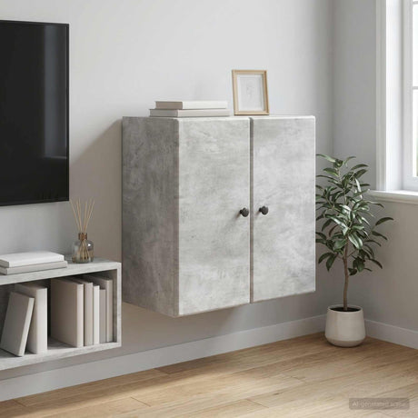 Vidaxl wandkast 59 x 31 x 60 cm bewerkt hout betongrijs