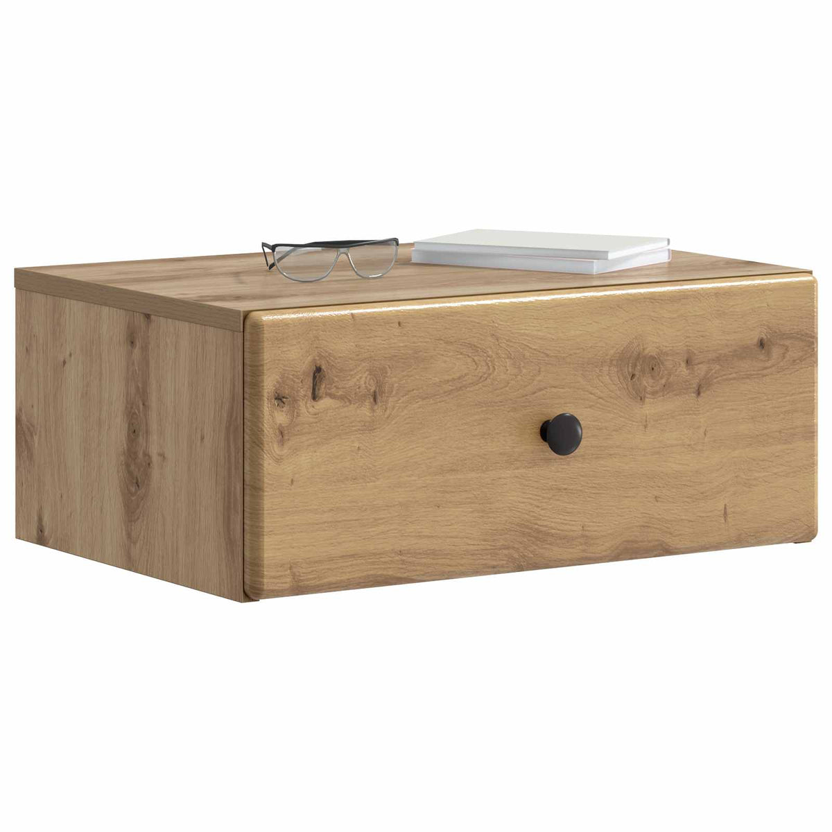 Vidaxl wandbeugel bedkast 2 st artisanaal eiken 49 x 34,5 x 20 cm