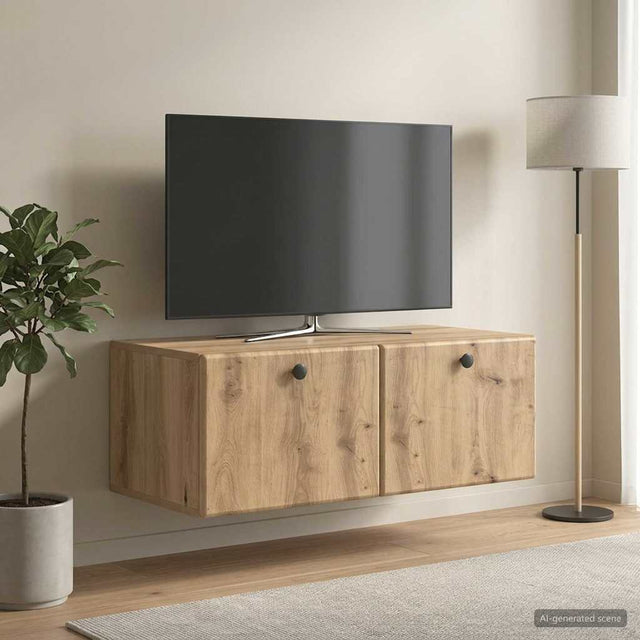 Vidaxl wandbeugel tv-kast 78,5 x 41 x 30 cm artisanaal eiken