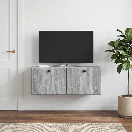 Vidaxl wandbeugel tv-kast 78,5 x 31 x 30 cm grijs sonoma bewerkt hout