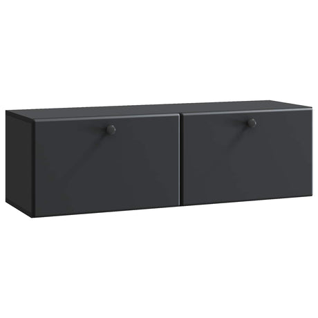 Vidaxl wandbeugel tv-kast 98 x 31 x 30 cm zwart bewerkt hout