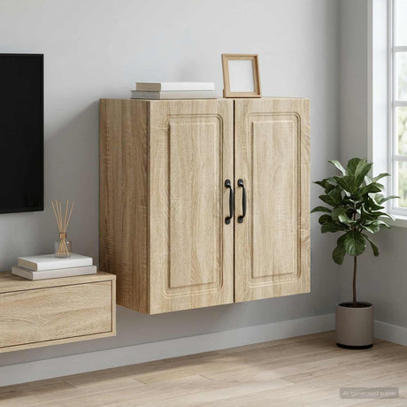 Vidaxl wandkast 59 x 31 x 60 cm bewerkt hout sonoma eiken