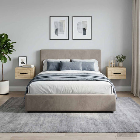 Vidaxl wandbeugel bedkast 2 st sonoma eiken 34,5 x 33 x 20 cm