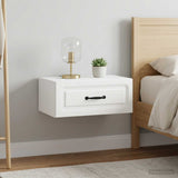 Vidaxl wandbeugel bedkast 2 st wit 49 x 34,5 x 20 cm bewerkt hout