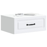 Vidaxl wandbeugel bedkast 2 st wit 49 x 34,5 x 20 cm bewerkt hout