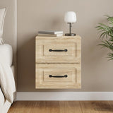 Vidaxl wandbeugel bedkast sonoma eiken 34,5 x 33 x 40 cm bewerkt hout