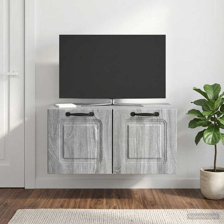 Vidaxl wandbeugel tv-kast grijs sonoma 59,5 x 41 x 30 cm bewerkt hout