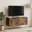 Vidaxl wandbeugel tv-kast gerookt eiken 78,5 x 31 x 30 cm bewerkt hout