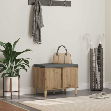 Vidaxl halbank artisan eik 60 x 38 x 46 cm