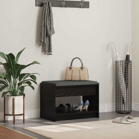 Vidaxl halbank zwarte eik 63 x 38 x 45 cm
