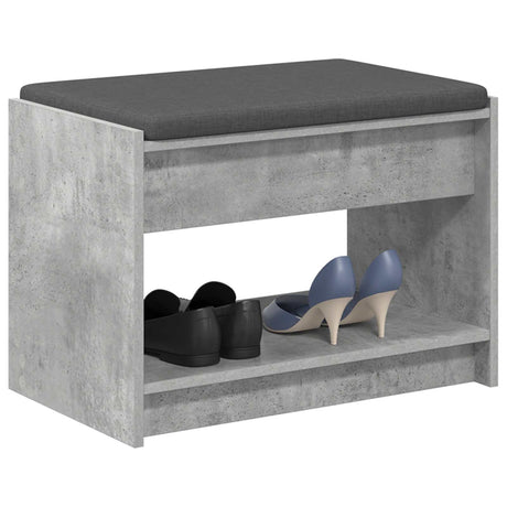 Vidaxl halbank beton grijs 63 x 38 x 45 cm