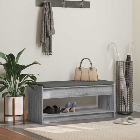 Vidaxl halbank grijze sonoma 103 x 38 x 45 cm
