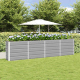 Vidaxl plantenbak lichtgrijs 320 x 40 x 75 cm staal