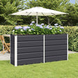 Vidaxl plantenbak antraciet 160 x 40 x 75 cm staal