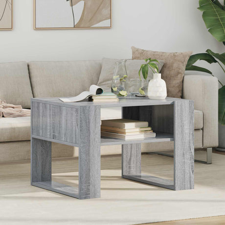 Vidaxl salontafel grijs sonoma 66 x 53 x 45 cm bewerkt hout