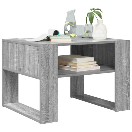 Vidaxl salontafel grijs sonoma 66 x 53 x 45 cm bewerkt hout