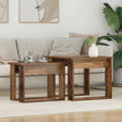 Vidaxl koffietafel set 2 st oudhout 50 x 52 x 42 cm bewerkt hout