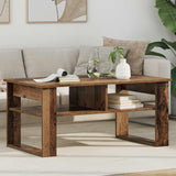 Vidaxl salontafel oudhout 96 x 54 x 44 cm bewerkt hout